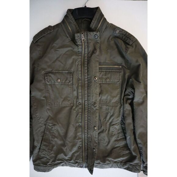Levi's LM7RC485 Men's Size Large Utility Military Field Jacket Olive Green - Picture 4 of 16